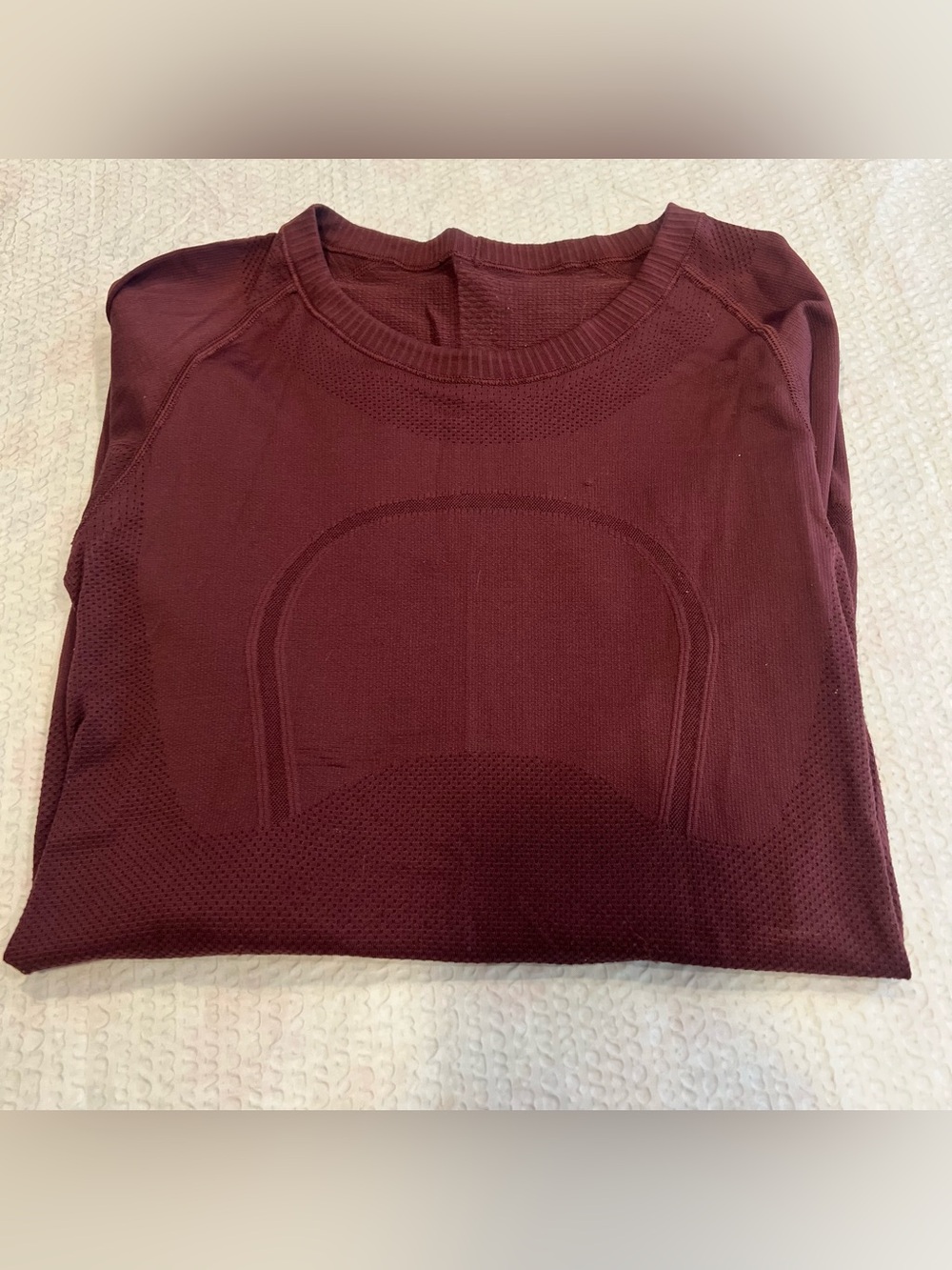 Lululemon burgundy reflective swiftly tech long sleeve 4